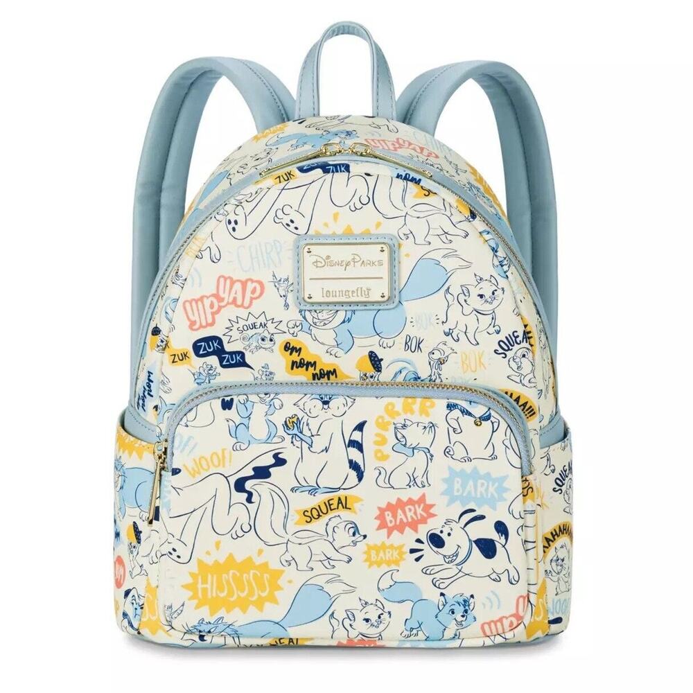 Disney Parks Critters Loungefly Mini Backpack Pascal, Pluto, Hei Hei